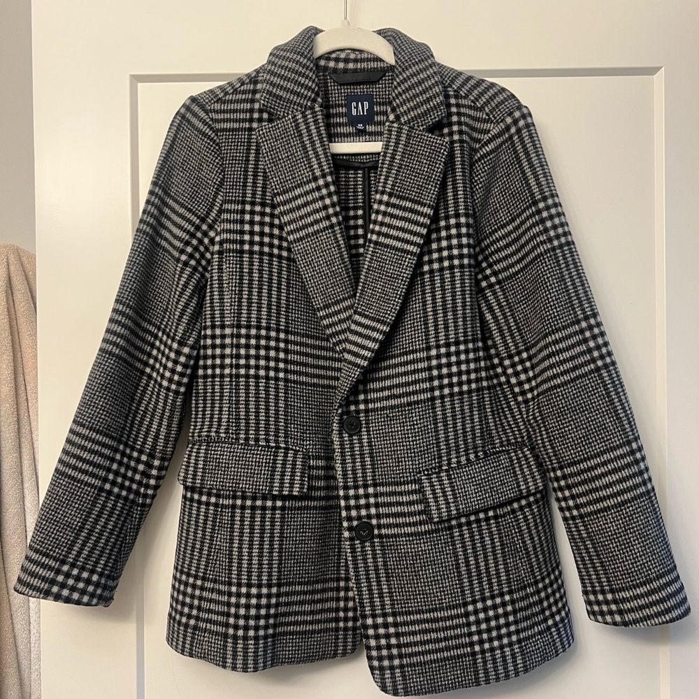 Women's Black Plaid Jacket